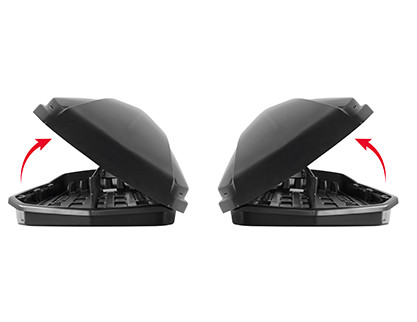 Автобокс Menabo Starla DUO 500 антрацит Автобокс Menabo Starla DUO 500 антрацит