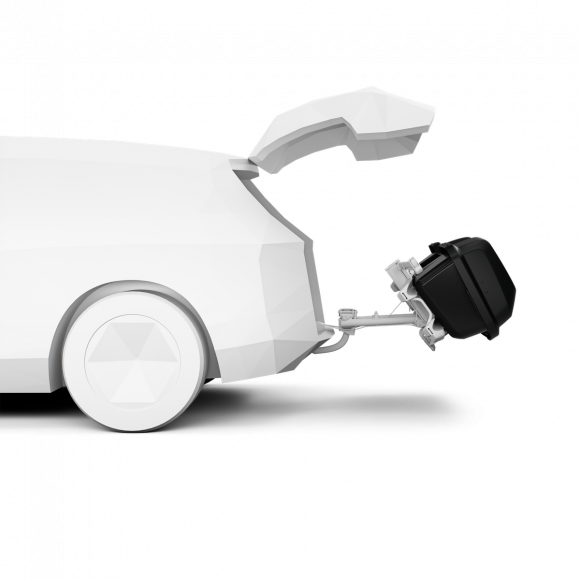 Автомобильный бокс на фаркоп Thule Santu для EasyFold 3 Автомобильный бокс на фаркоп Thule Santu для EasyFold 3