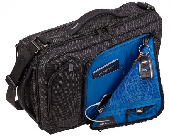 Городской рюкзак-сумка Thule Crossover 2.0 Convertible Laptop Bag 15.6" - Black,  Городской рюкзак-сумка Thule Crossover 2.0 Convertible Laptop Bag 15.6" - Black,