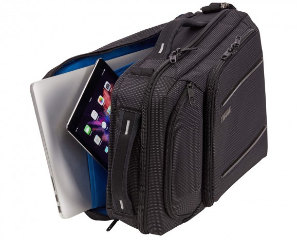 Городской рюкзак-сумка Thule Crossover 2.0 Convertible Laptop Bag 15.6" - Black,  Городской рюкзак-сумка Thule Crossover 2.0 Convertible Laptop Bag 15.6" - Black,