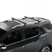 Багажник на крышу CRUZ Airo rails 133 см для автомобиля с рейлингами, черный