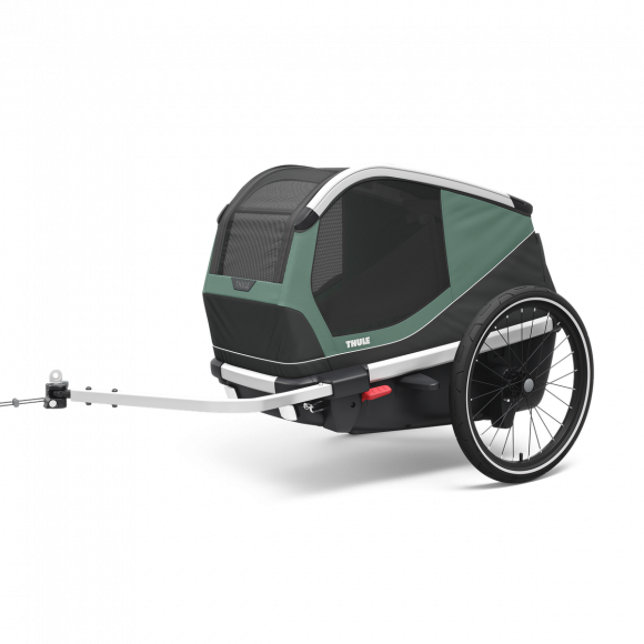 Thule Bexey M, велоприцеп для перевозки собак, зеленый