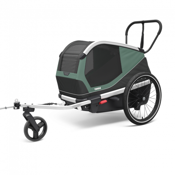 Thule Bexey M, велоприцеп для перевозки собак, зеленый