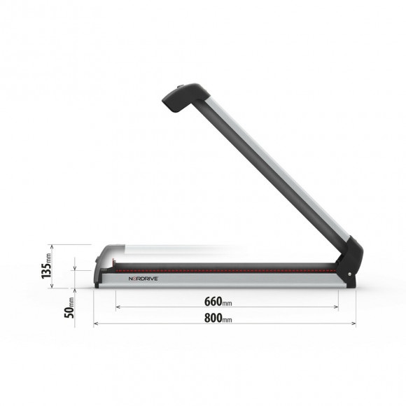 Крепление NORDRIVE Pro-Slider для перевозки 6-и пар лыж, алюминий Крепление NORDRIVE Pro-Slider для перевозки 6-и пар лыж, алюминий