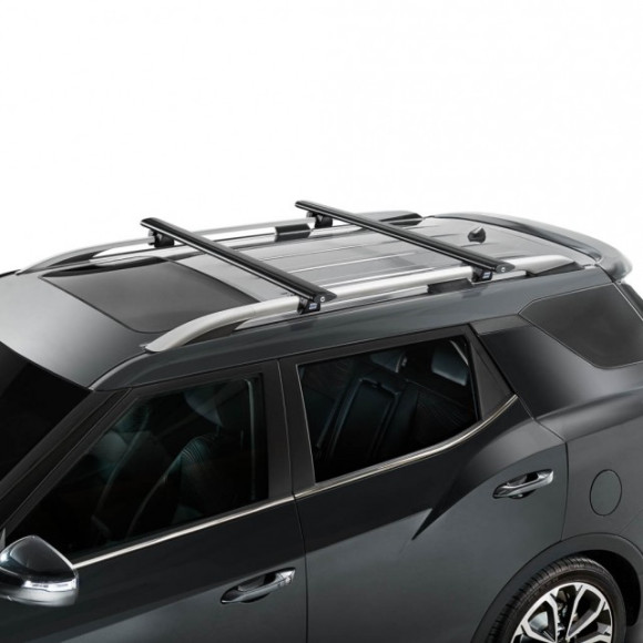 Багажник на крышу CRUZ Airo rails 138 см для автомобиля с рейлингами, черные